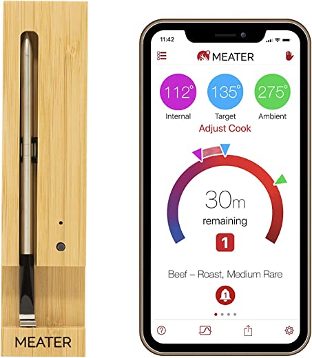 Original MEATER | Smart Meat Thermometer | 33ft Wireless Range | for The Oven, Grill, Kitchen, BBQ, Rotisserie