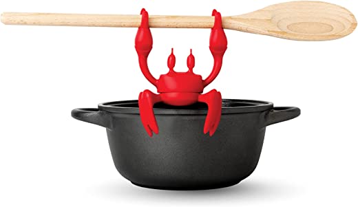 OTOTO Red the Crab Silicone Utensil Rest – Silicone Spoon Rest for Stove Top – BPA-Free, Heat-Resistant Kitchen and Grill Utensil Holder – Non-Slip…
