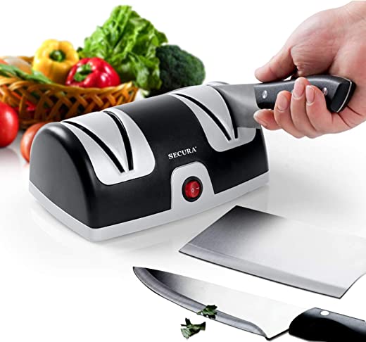 Secura Electric Knife Sharpener, 2-Stage Kitchen Knives Sharpening System Quickly Sharpening