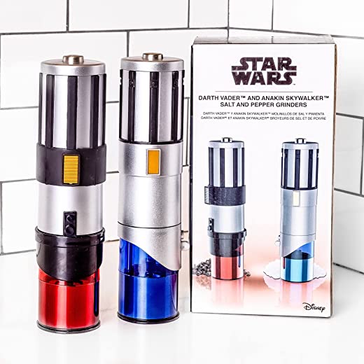 Star Wars Lightsaber Electric Salt and Pepper Mill Grinder (Pack of 2)