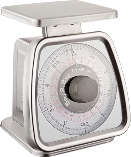 Taylor Precision Products Stainless Steel Analog Portion Control Scale (5-Pound)