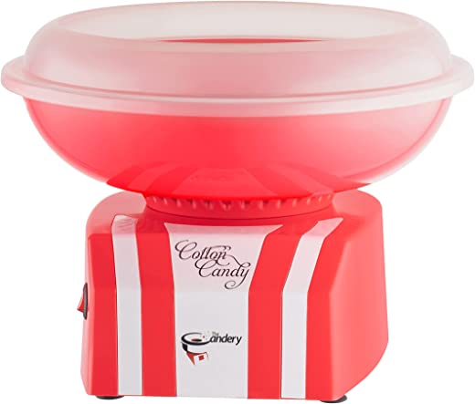 The Candery Cotton Candy Machine – Bright, Colorful Style- Makes Hard Candy, Sugar Free Candy, Sugar Floss, Homemade Sweets for Birthday Parties -…