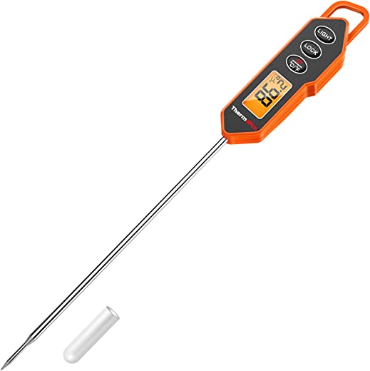 Thermopro TP01H Digital Meat Thermometer for Cooking,Candy Thermometer with Long Probe, Instant Read Thermometer for Kitchen Smoker Oil Deep Fry…