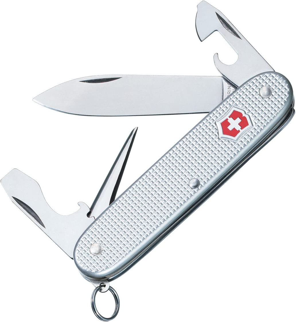 Victorinox Swiss Army Pioneer Pocket Knife,Silver Alox,One Size