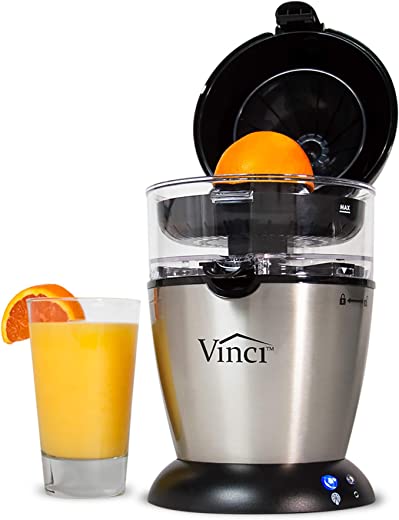 Vinci Hands-Free Patented Electric Citrus Juicer 1-Button Easy Press Lemon Lime Orange Grapefruit Juice Squeezer Easy to Clean Juicer Machine,…