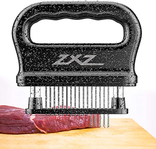ZXZ Meat Tenderizer, 48 Stainless Steel Sharp Needle Blade, Heavy Duty Cooking Tool for Tenderizing Beef, Turkey, Chicken, Steak, Veal, Pork, Fish,…