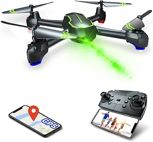 Asbww GPS Drone with Camera HD 1080p for Beginners and Children