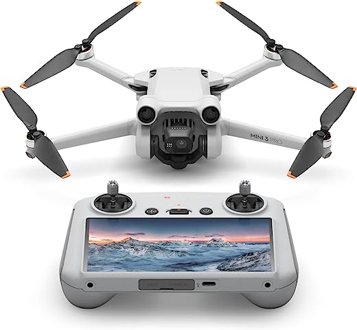 DJI Mini 3 Pro with DJI Smart Control – Lightweight and foldable camera drone with 4K/60fps videos, 48MP photos, 34 minutes flight time, obstacle…