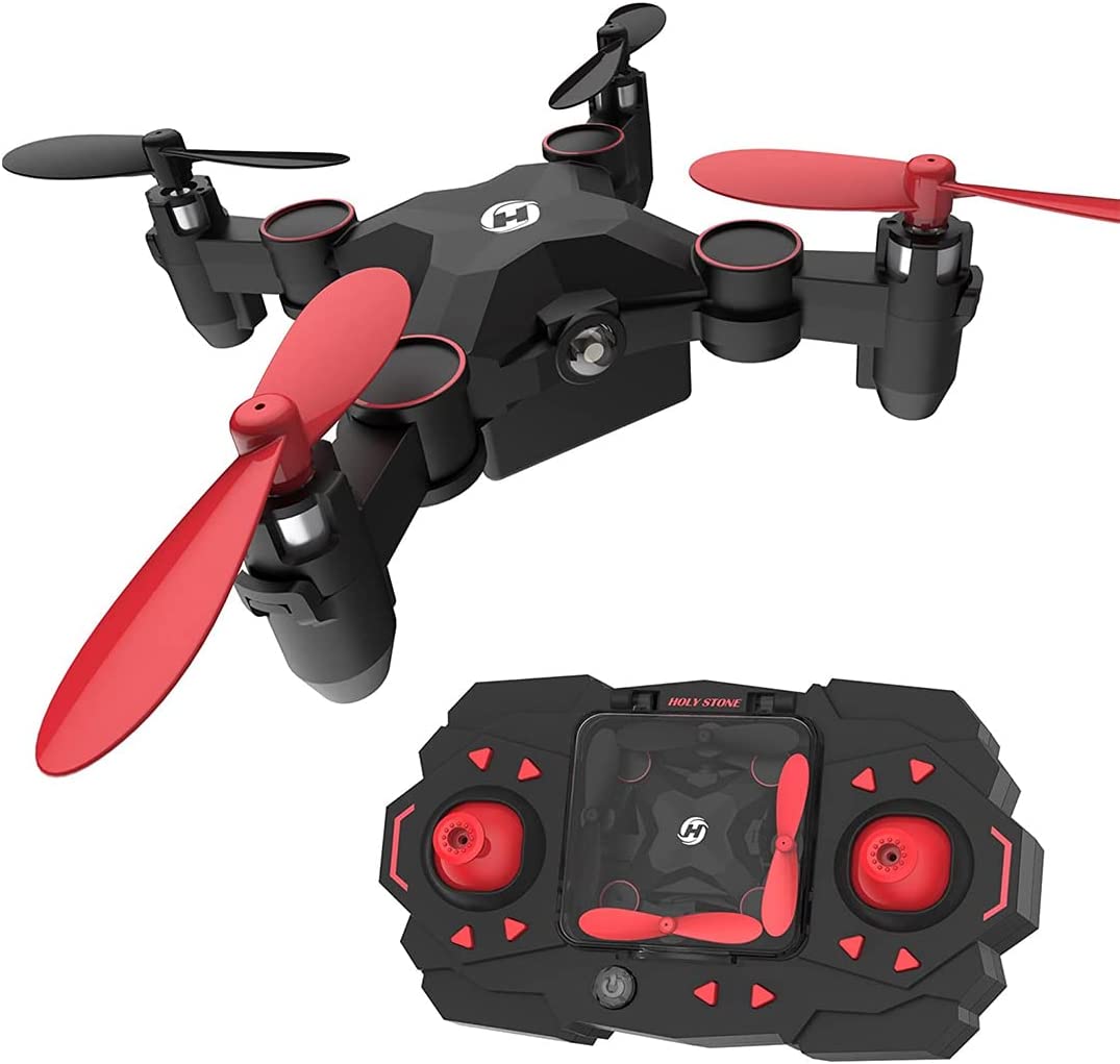 Holy Stone HS190 Foldable Mini Nano RC Drone for Kids Gift Portable Pocket Quadcopter with Altitude Hold 3D Flips and Headless Mode Easy to Fly for…