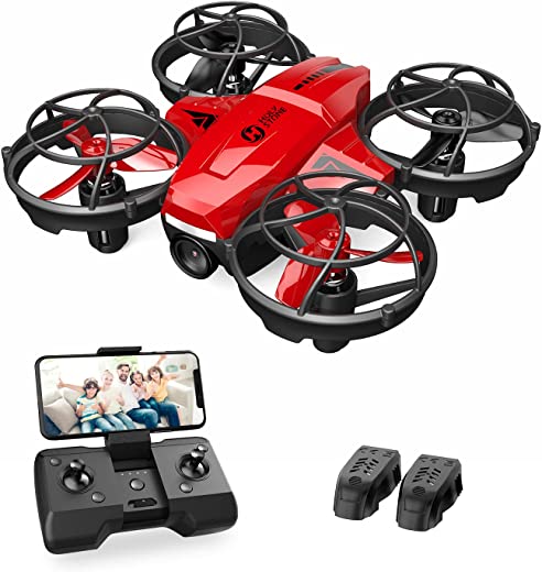 Holy Stone HS420 Mini Drone with HD FPV Camera for Kids Adults Beginners, Pocket RC Quadcopter with 2 Batteries, Toss to Launch, Gesture Selfie,…