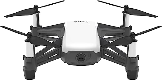 RyzeTello Drone, Ideal for Short Videos, with EZ Shots, VR Glasses and Game Controller Compatibility, 720p HD Transmission and 100 Metre Range
