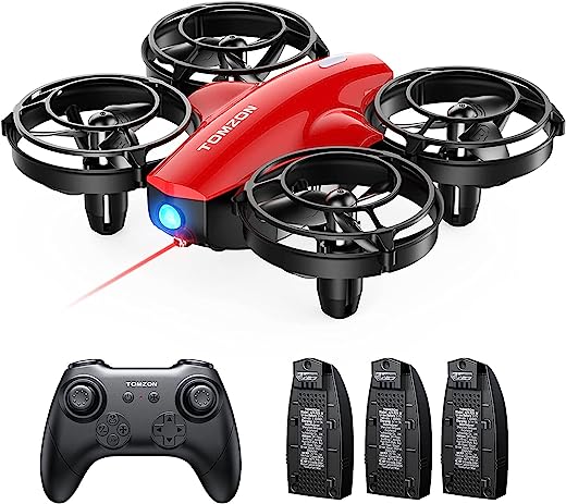 Tomzon Mini Drone for Children Beginners RC Quadcopter with 24 min Long Flight Time, Combat Drone with 360° Propeller Protection, Aeroplane Remote…