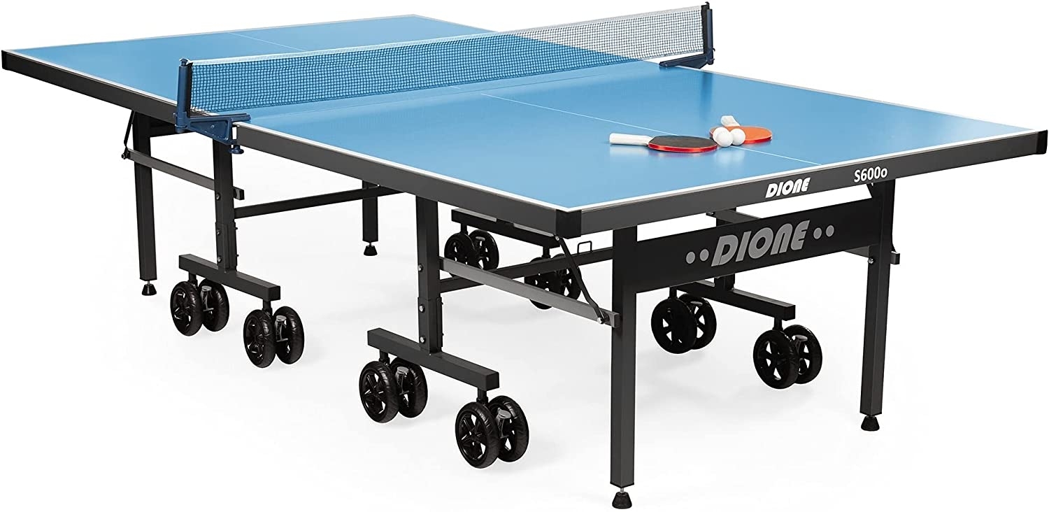 Dione S600o Outdoor Table Tennis Table 6 mm Top Blue Table Tennis Table Folding for Outdoor Use 95% Pre-Assembled   Import