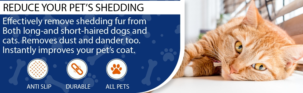 Reduce your Pet's shedding effectively remove shedding fur from both long and short-haired dogs cats