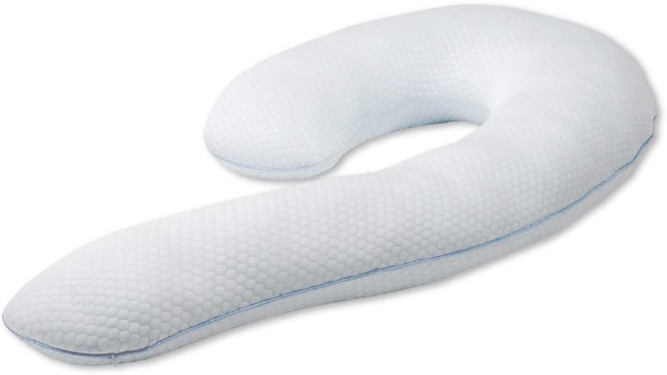 Contour Swan Original Body Pillow | Cozy, Huggable Pillow for Back, Hip, Knee, and Leg Relief | Total Comfort and Support for