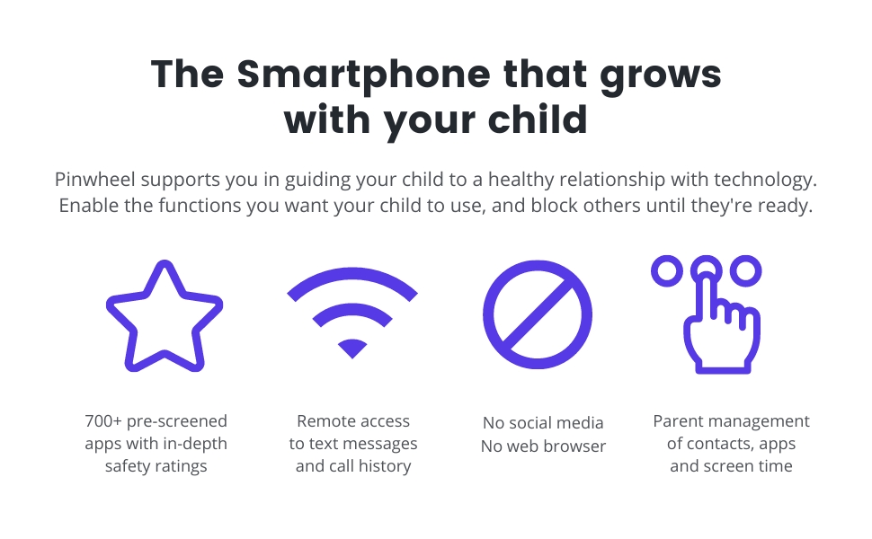 Apps for kids, no internet phone for kids, no social media phone for kids