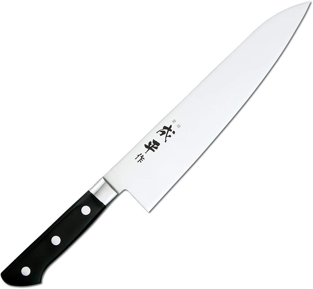Fuji Cutlery – Narihira – 240 mm (9.45 inch) Double Edged, Molybdenum Steel Chef’s Knife (Japan Import)   price checker  