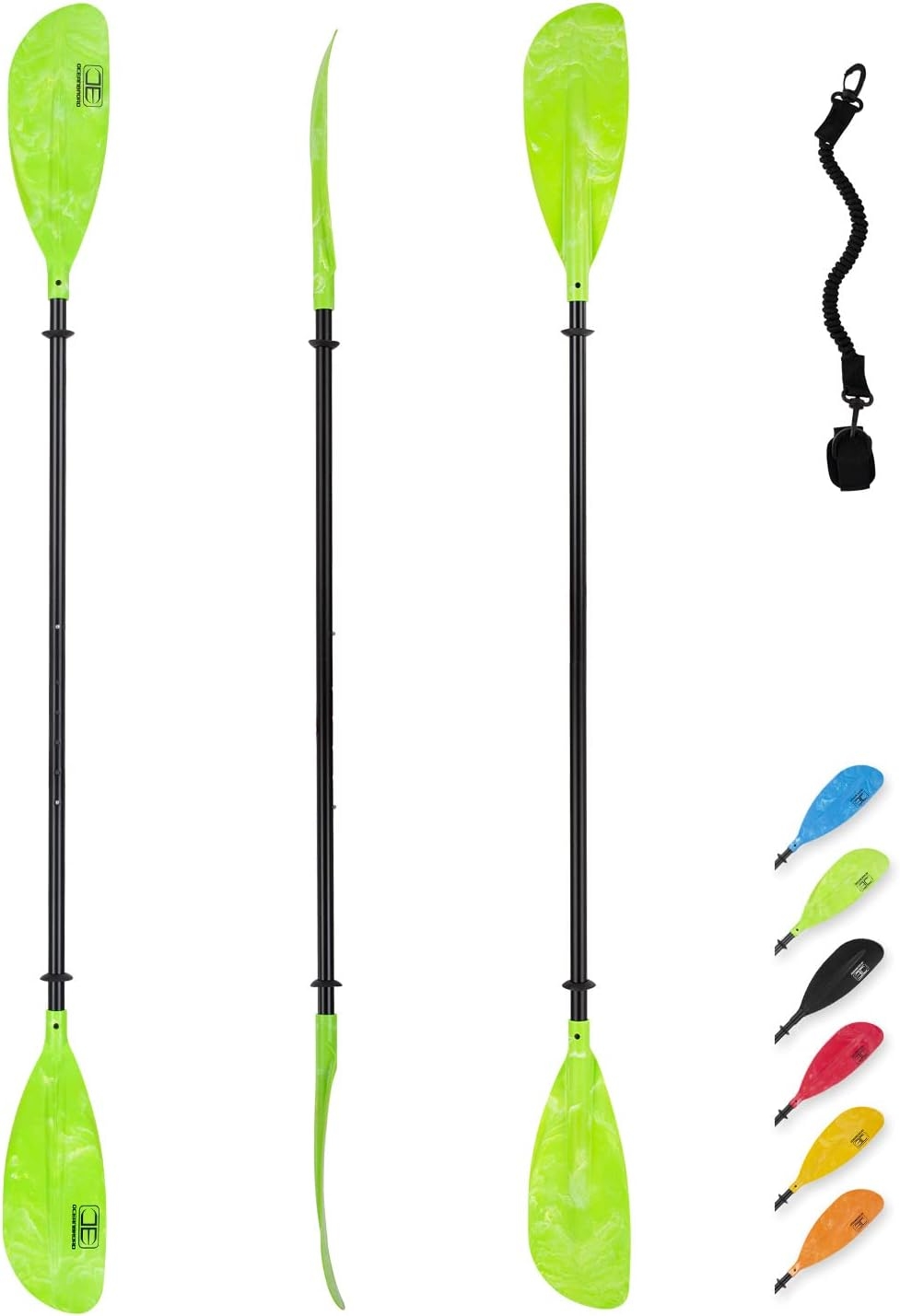 OCEANBROAD Adjustable Kayak Paddle 86in/220cm to 94in/240cm Kayaking Boating Canoeing Oar with Paddle Leash 1 Paddle   price