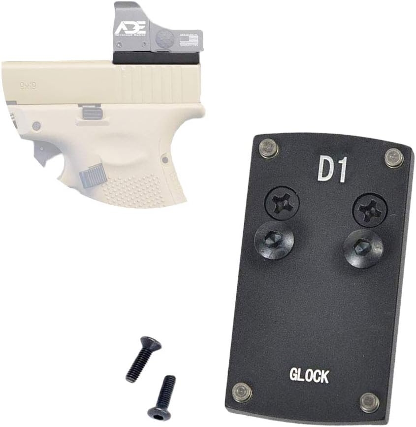Glock – Placa de montaje para mini mira de punto rojo, base de placa de montaje para pistola de punto rojo, Burris, Vortex