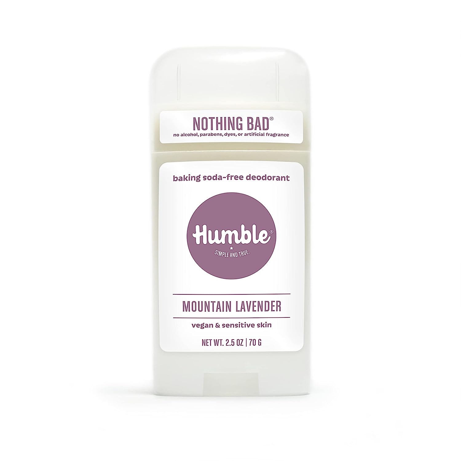 HUMBLE BRANDS Aluminum-Free Natural Deodorant for Women and Men, Cruelty-Free Vegan Deodorant, Formulated for Sensitive Skin,