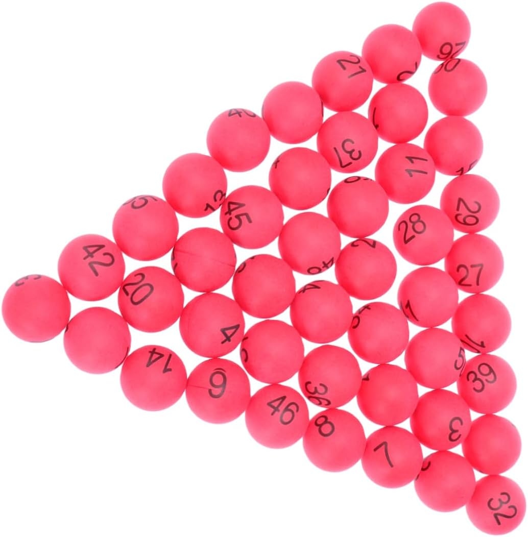 CLISPEED 100 Count Numbered Tennis Balls 100 Count Colored Tennis Balls White Tennis Balls Pink Tennis Balls Lottery Number