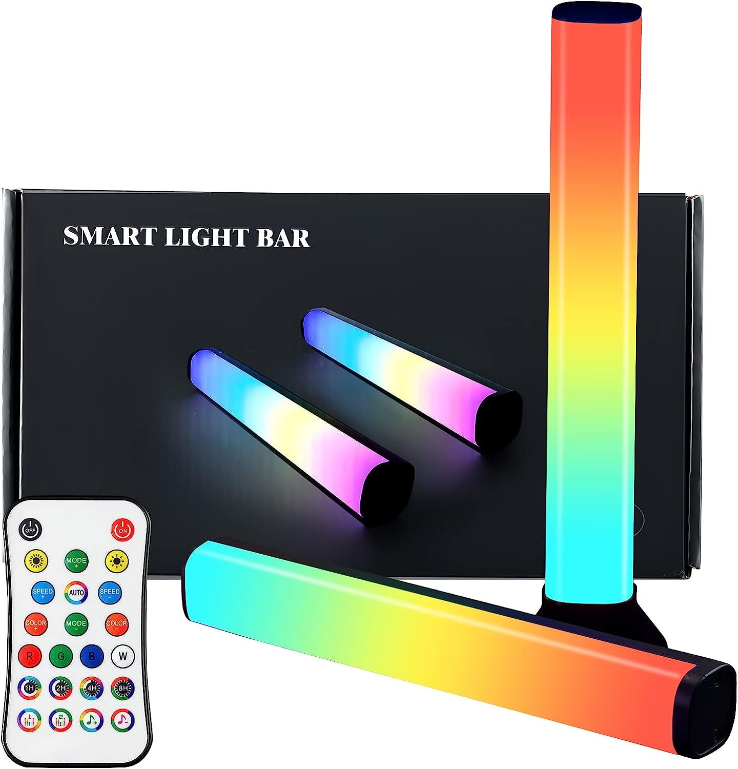 IYFLLIM Smart LED Light Bars, TV LED Backlight with Multiple Scene Mode/Music Mode, Remote Control Monitor Backlight, RGBW LED