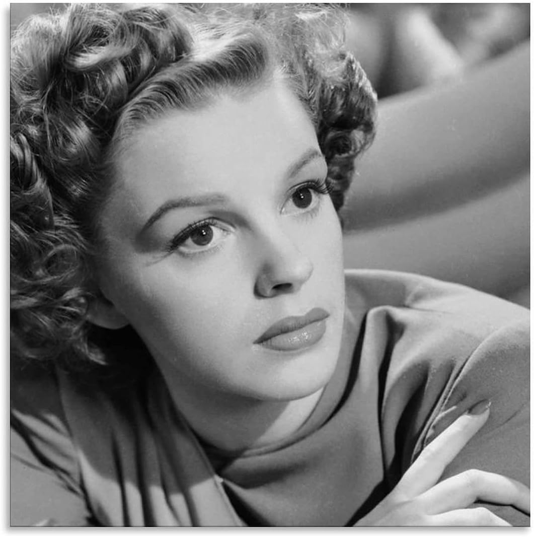 Judy Garland Photo Black And White Art Poster Painting On Canvas Wall Art Poster Scroll Picture Print Living Room Walls Decor