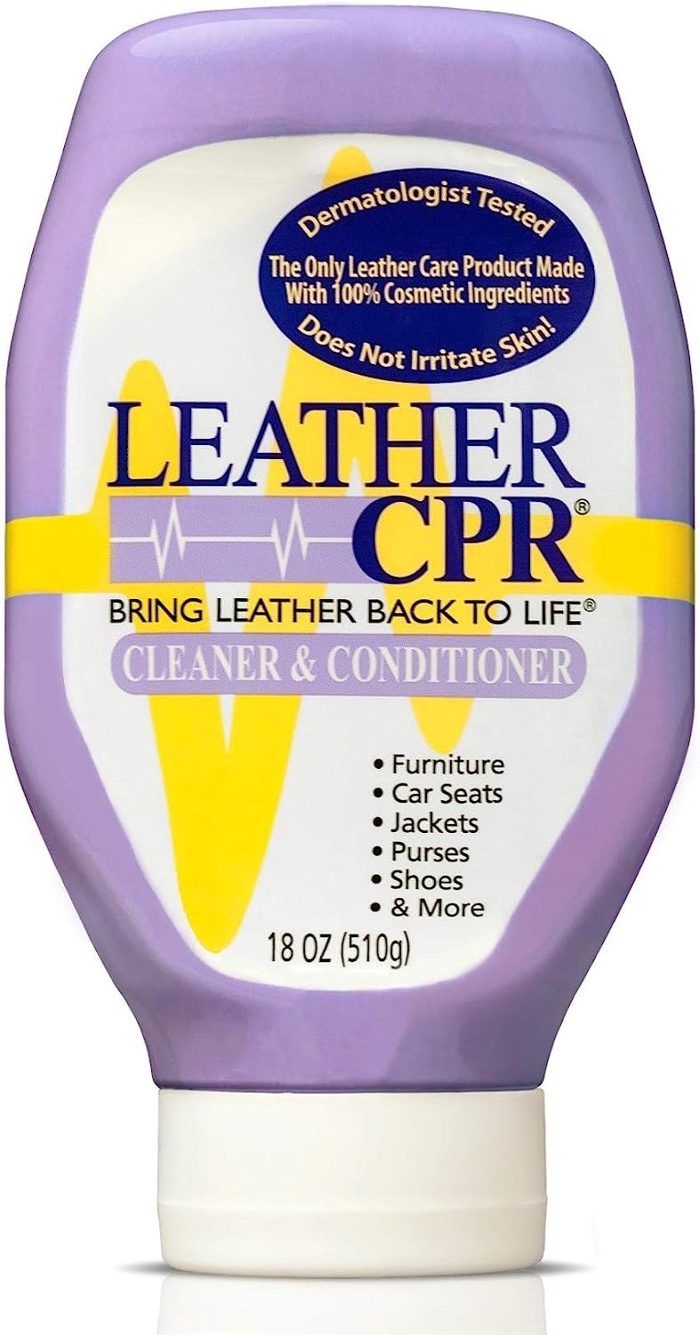Leather CPR | 2-in-1 Leather Cleaner & Leather Conditioner (18oz) | Cleans, Restores, Conditions, Protects Furniture, Car Seats,
