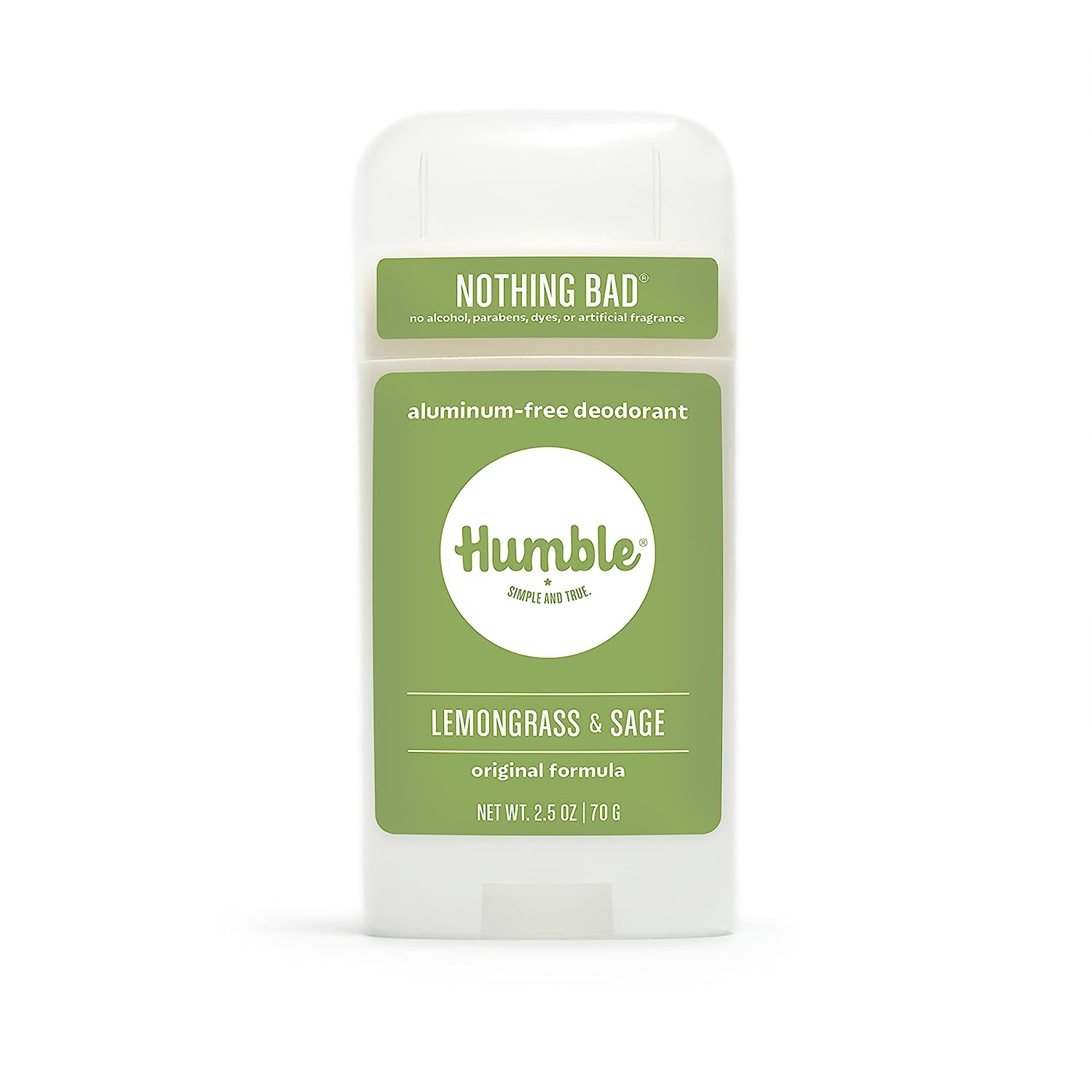 Humble Brands All Natural Aluminum Free Deodorant Stick for Women and Men, Lasts All Day, Safe, and Certified Cruelty Free,