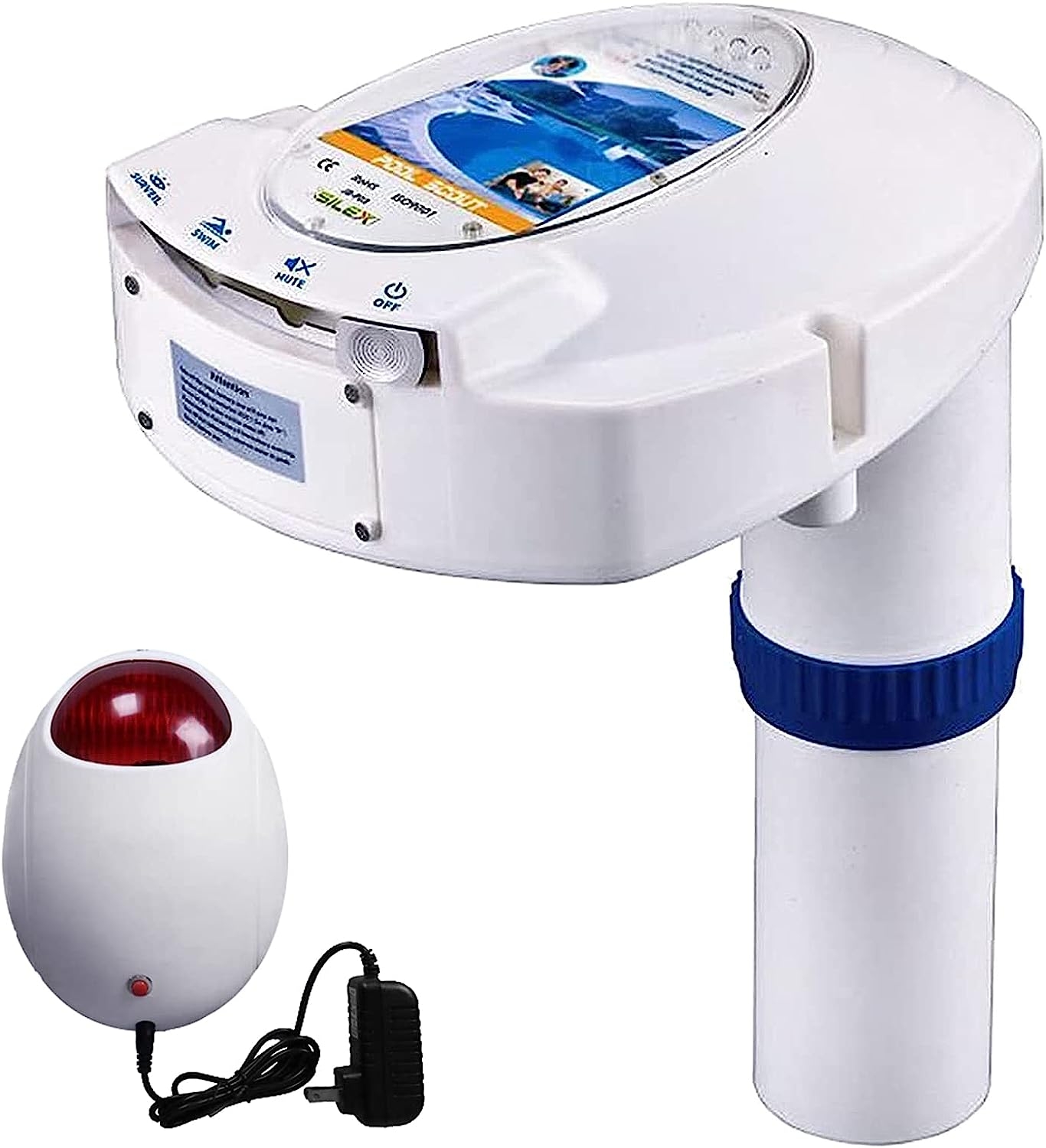 Pool Alarm, HOMEYA Rechargeable Battery Powered Smart Inground/Aboveground Immersion Pool Alarm System Safety Remote Receiver,