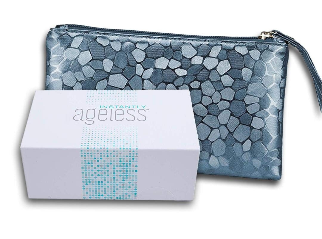 Instantly Ageless Facelift in A Box – Instant Eye Bag Remover Puffiness -1 Box of 25 Vials and Free Makeup Bag – Instant Under