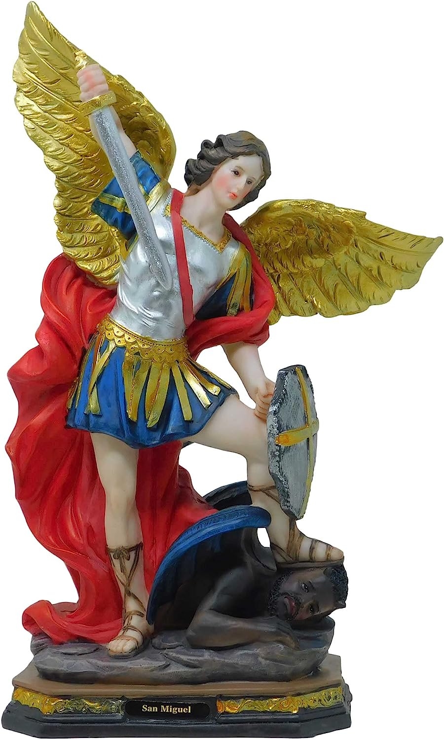 Arcángel San Miguel figura religiosa de 12 pulgadas de alto, estatua de Arcángel San Miguel   price checker   price checker