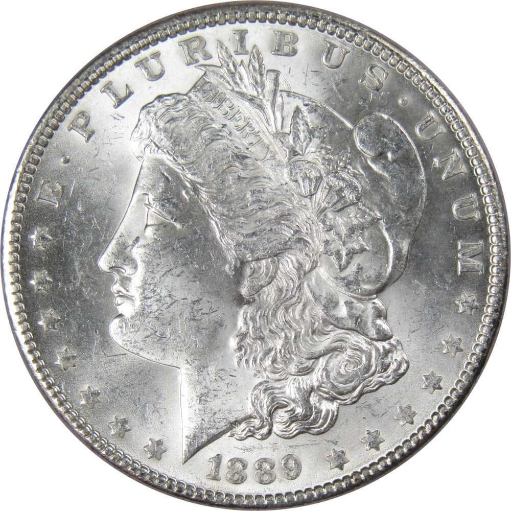 1889 Morgan Dollar BU Uncirculated Mint State 90% Silver $1 US Coin Collectible   price checker   price checker Description