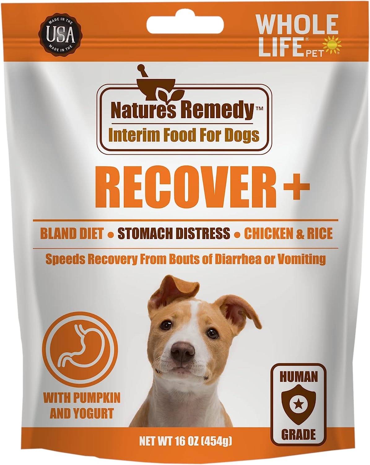 Whole Life Pet Recover. Bland Diet for Dogs – Vomiting, Stomach Distress or Diarrhea Relief. Ready in Minutes – Just Add Water