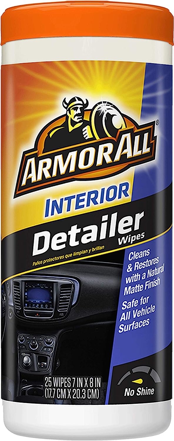 Original Protectant Wipes by Armor All, Car Interior Cleaner Wipes with UV Protection to Fight Cracking & Fading, 30 Count  