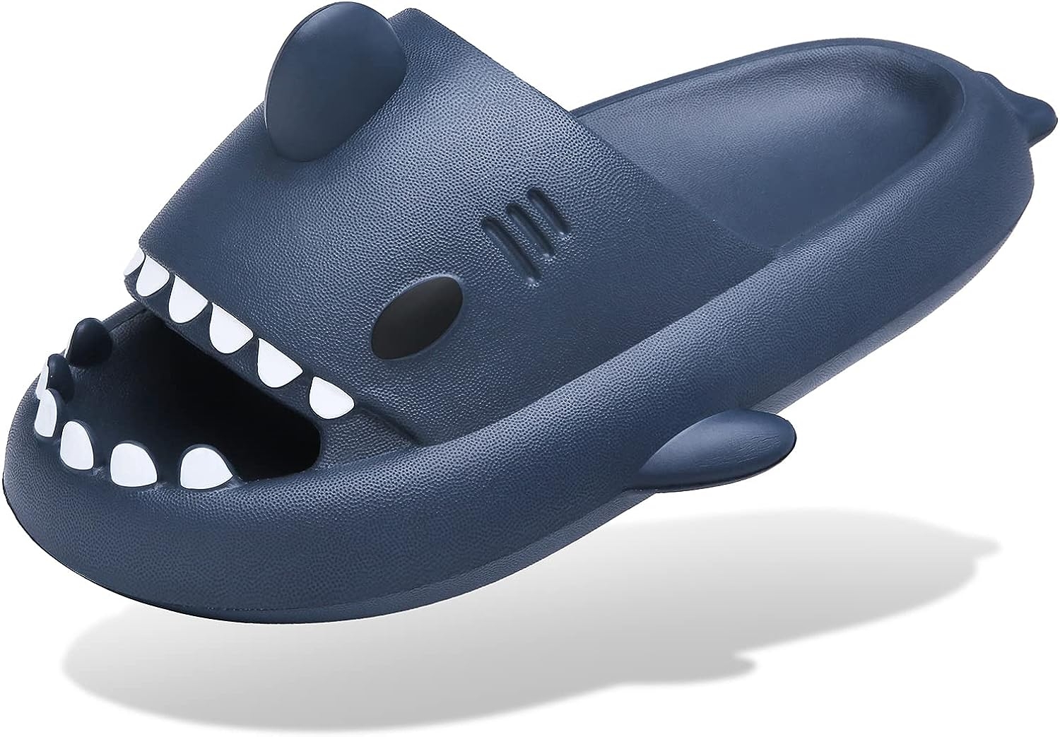 Men’s and Women’s Shark Slides Cloud Slippers Summer Novelty Open Toe Slide Sandals Anti-Slip Beach Pool Shower Shoes with