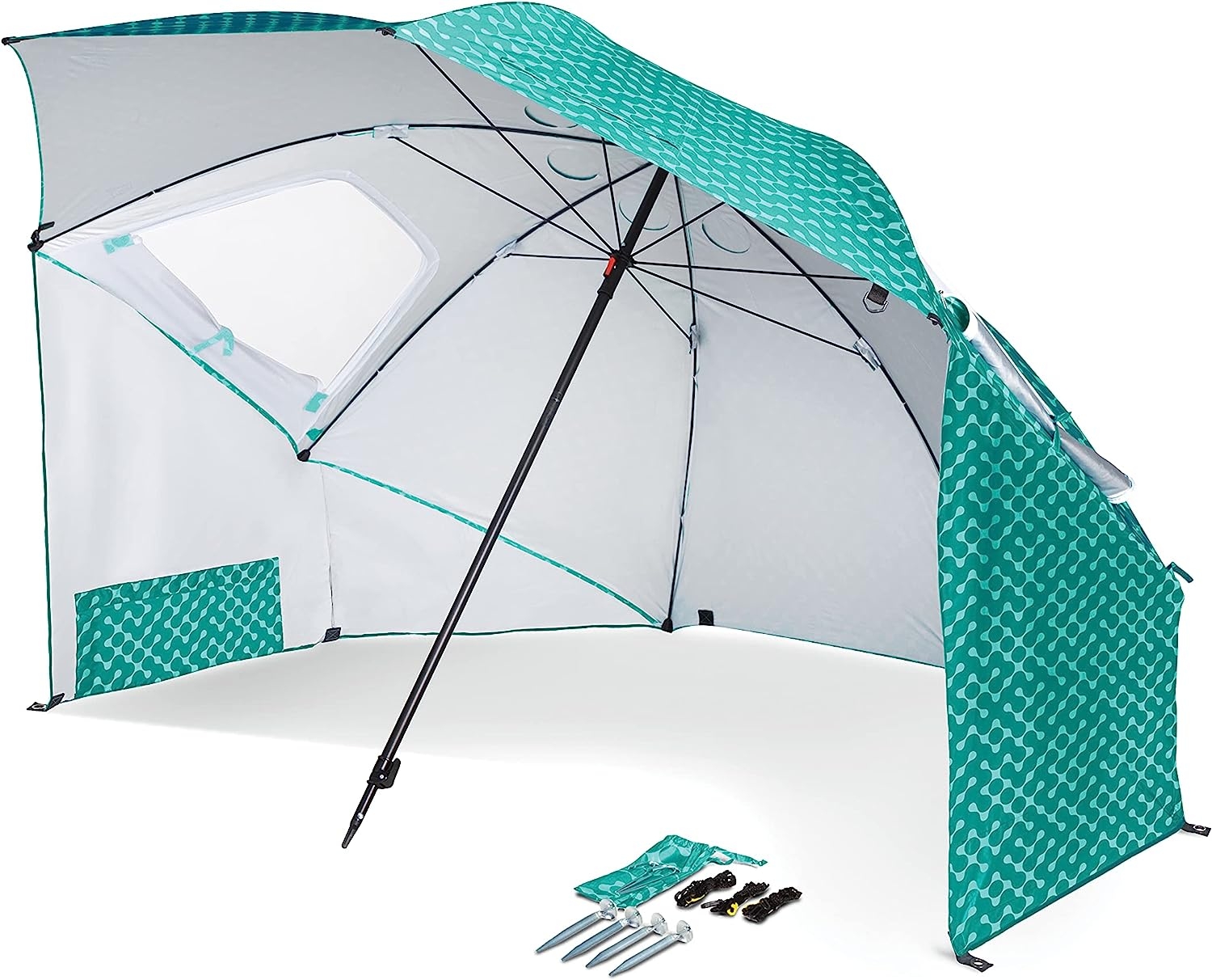 Sport-Brella Vented SPF 50+ Sun and Rain Canopy Umbrella for Beach and Sports Events (8-Foot)   price checker   price checker