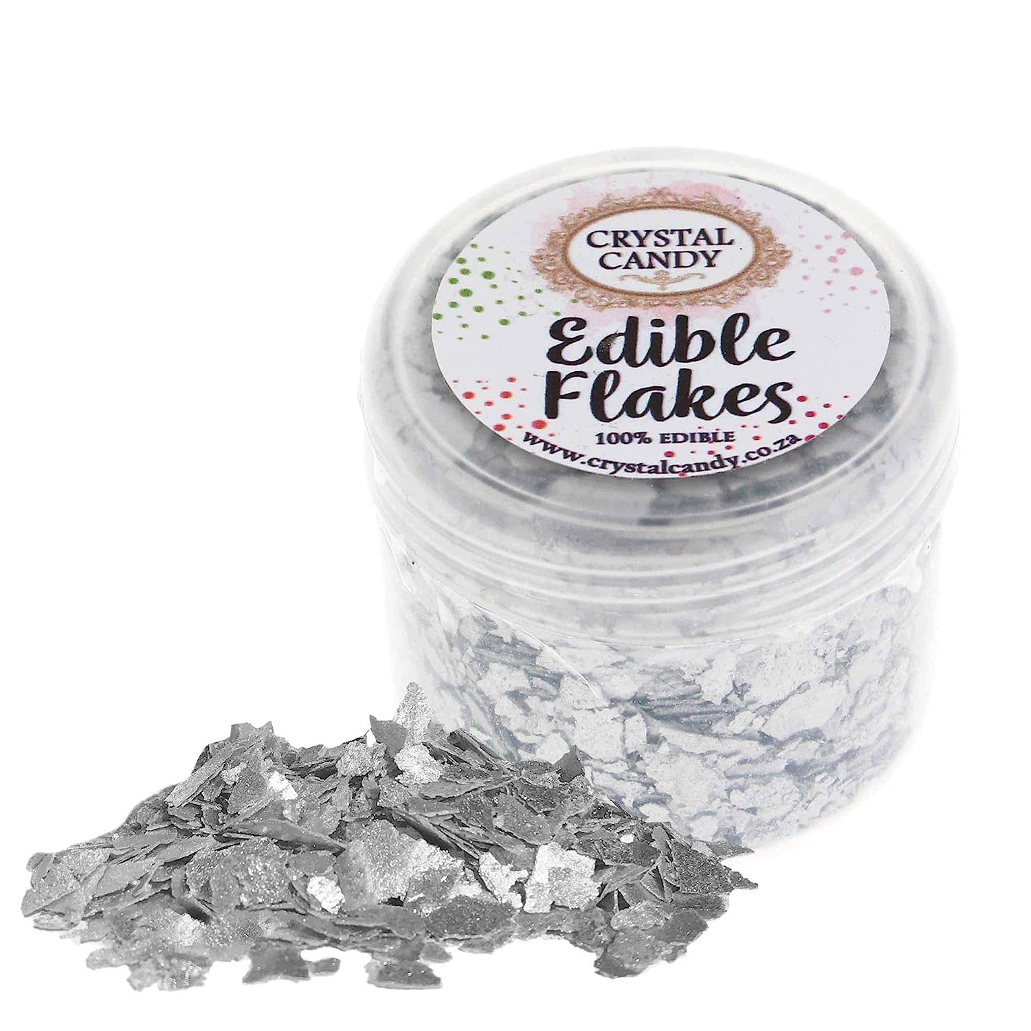 Crystal Candy Edible Flakes, Silver Moon   price checker   price checker Description Gallery Reviews Variations Additional