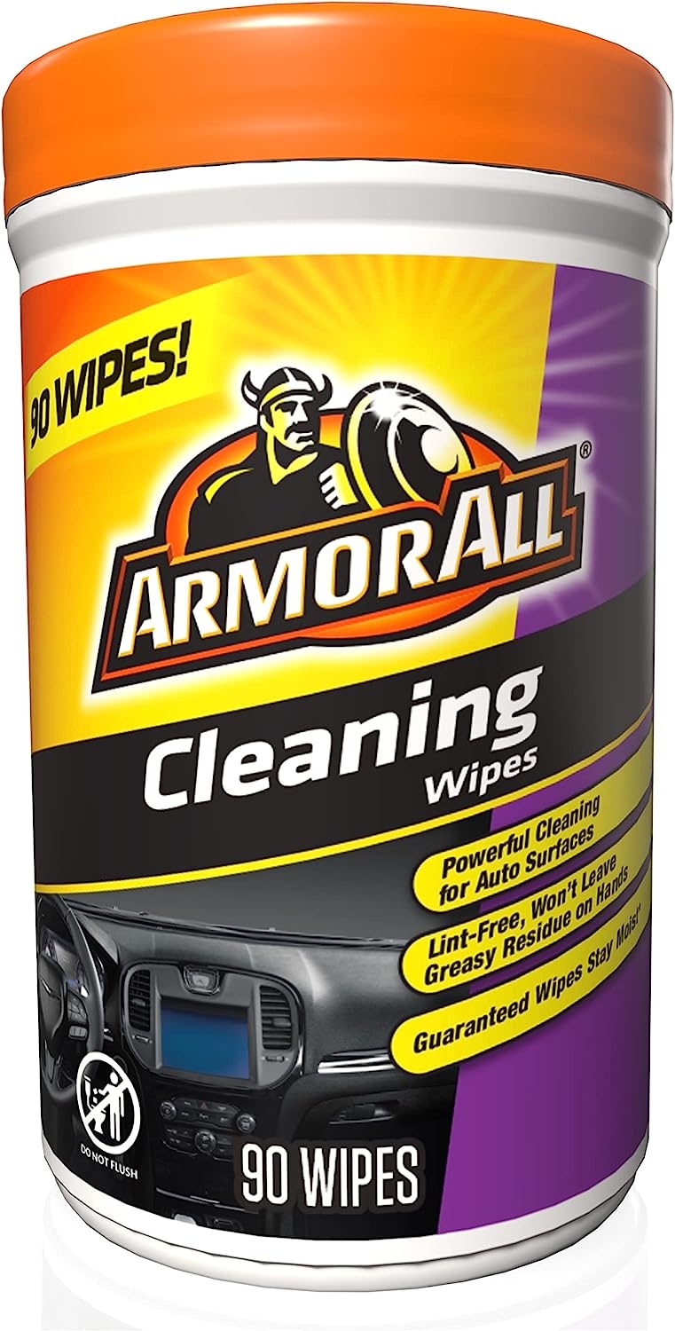 Armor All Heavy Duty Cleaning Wipes, Interior & Exterior Car Cleaning Wipes – 75 Count   Import  Single ASIN  Import