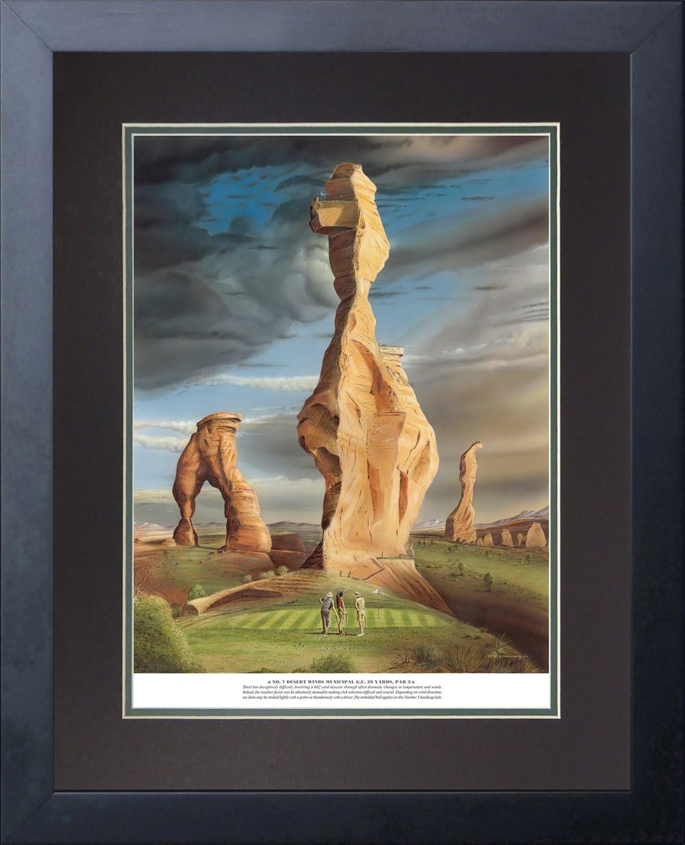 Legends Never Die “Infamous 18 Golf Holes” Double Matted Official Lithograph Print   price checker   price checker Description