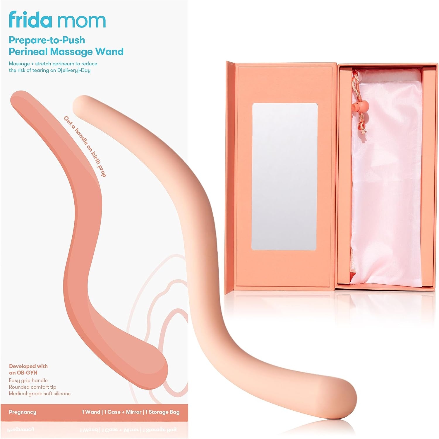 Frida Mom Prepare-to-Push Perineal Massage Wand – Massage + Stretch Perineum to Reduce Risk of Tearing   price checker   price