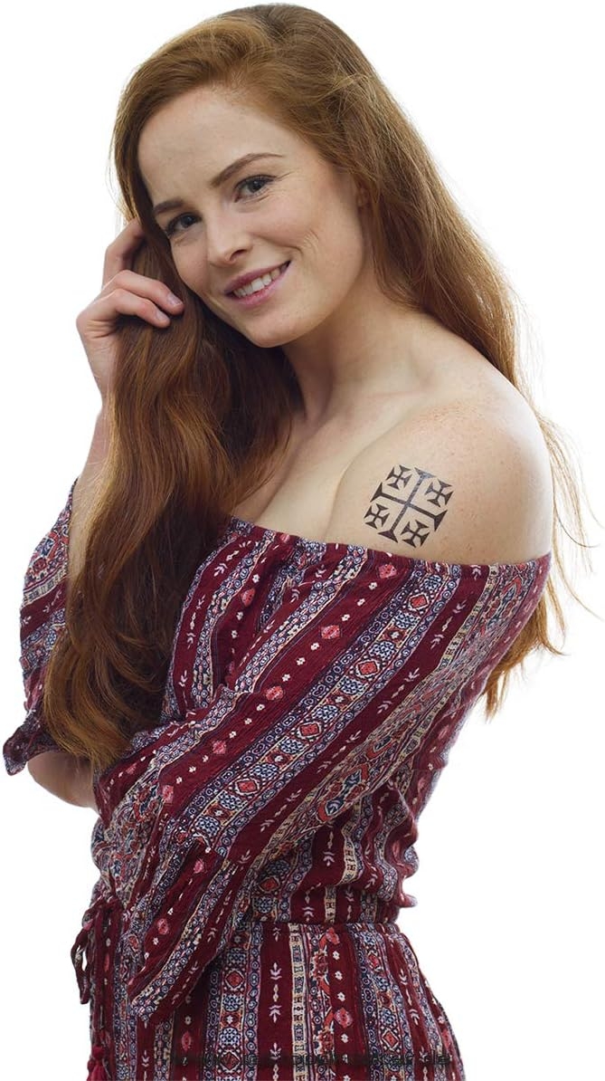 5 x Jerusalem Cross Tattoo in Black – Temporary Skin Tattoo (5)   price checker   price checker Description Gallery Reviews