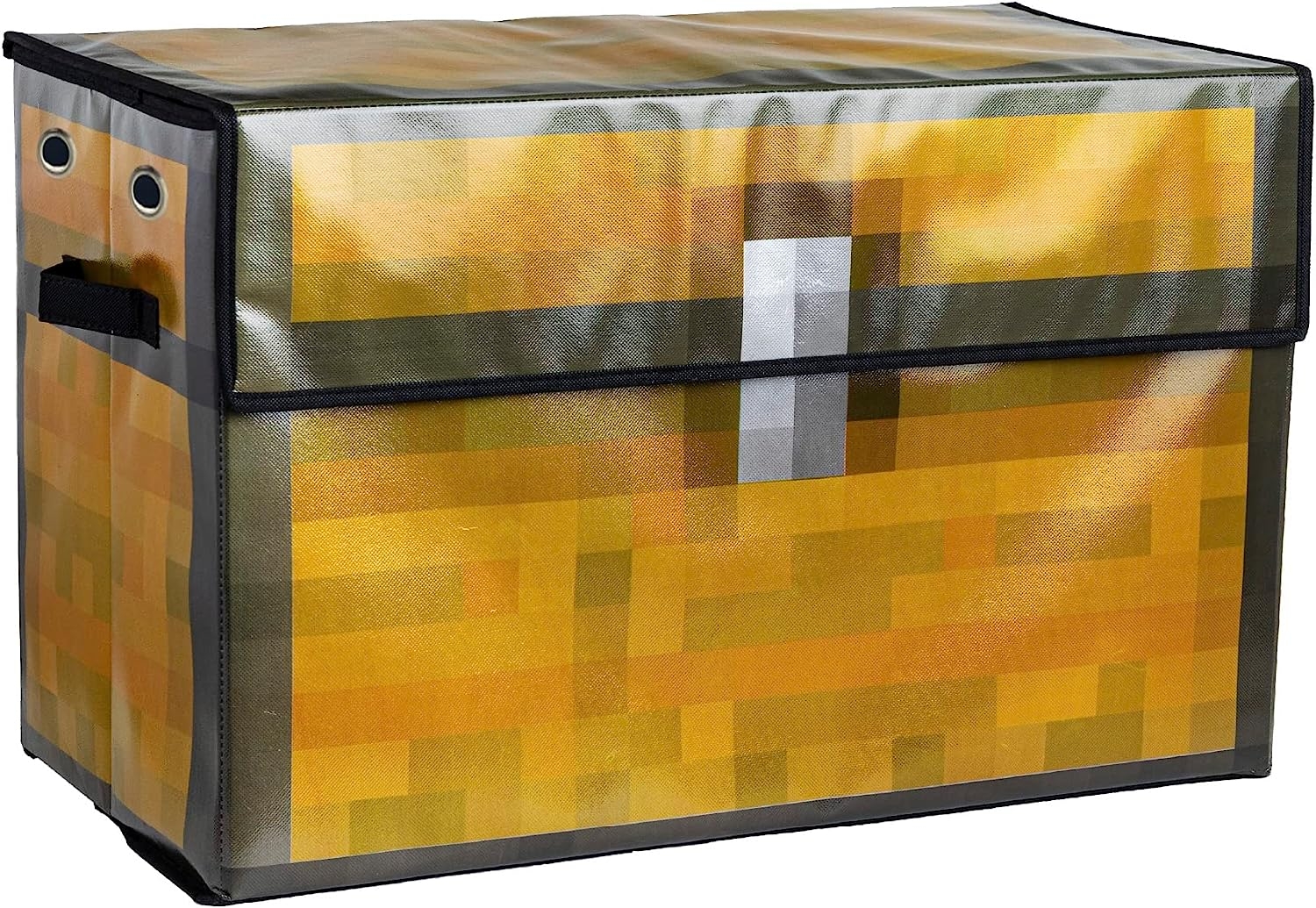 Paladone Minecraft Storage Box, Pixelated Treasure Chest, Closet Organizer, Storage Bins for Toys, Toy Box for Boys, Kids Toy