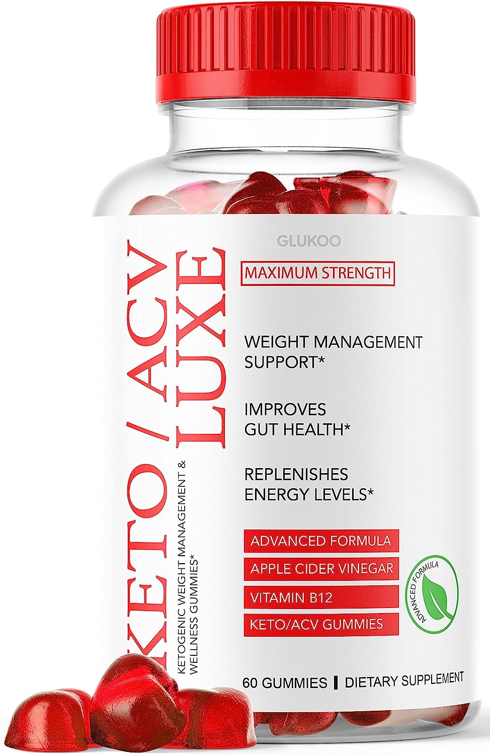 Keto Luxe ACV Gummies – Advanced and Maximum Strenght KetoLuxe Plus Gummys with Apple Cider Vinegar for Women and Men,