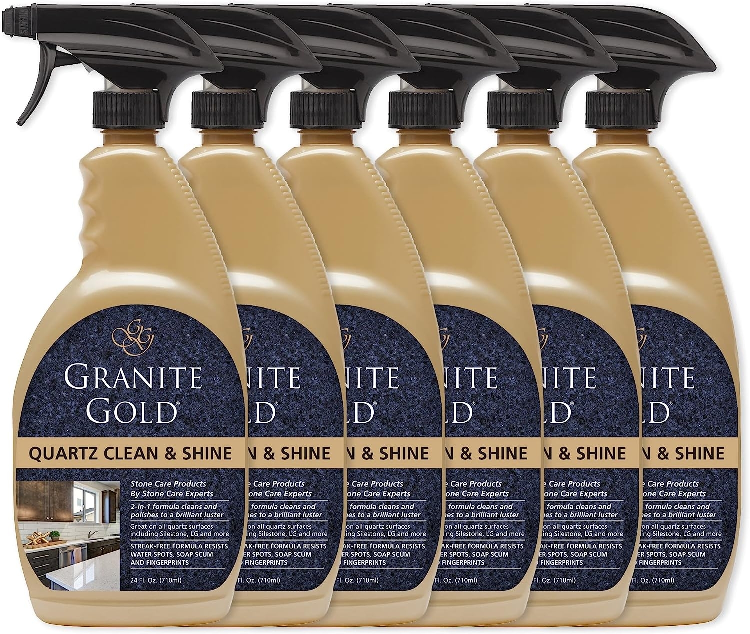 Granite Gold Quartz Clean & Shine Streak-Free Cleaner Deeps Cleans and Polishes All Quartz Surfaces Including Silestone, LG, and