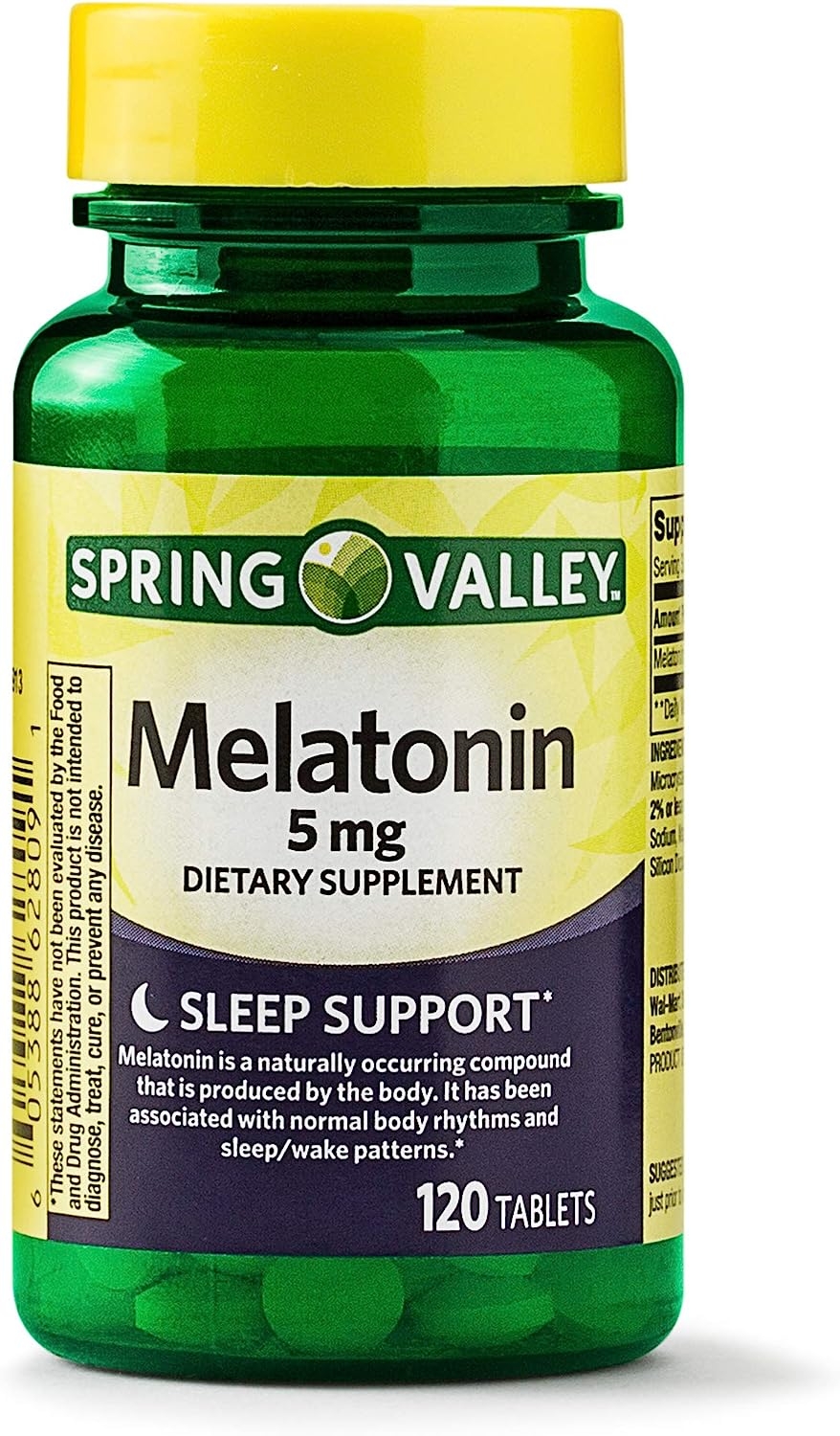 Spring Valley – Melatonin 5 mg, 120 Tablets   price checker  Import  Multiple ASIN ×Product customization Go Pro General