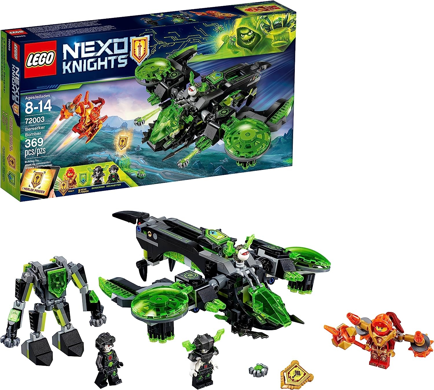 LEGO NEXO KNIGHTS Berserker Bomber 72003 Building Kit (369 Piece)   price checker  