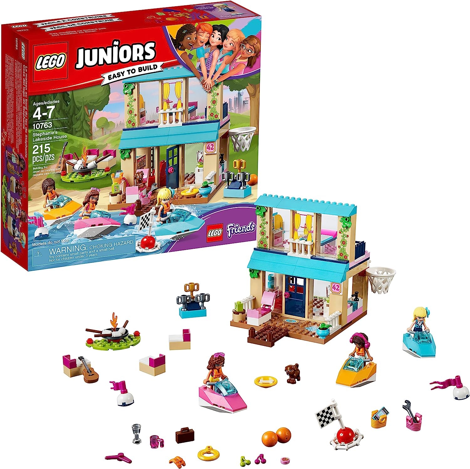 LEGO Juniors Stephanie’s Lakeside House 10763 Building Kit (215 Piece)   Import  Single ASIN  Import  Multiple ASIN