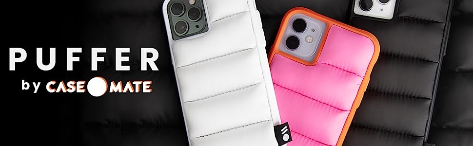 Puffer jacket case for iphone 11