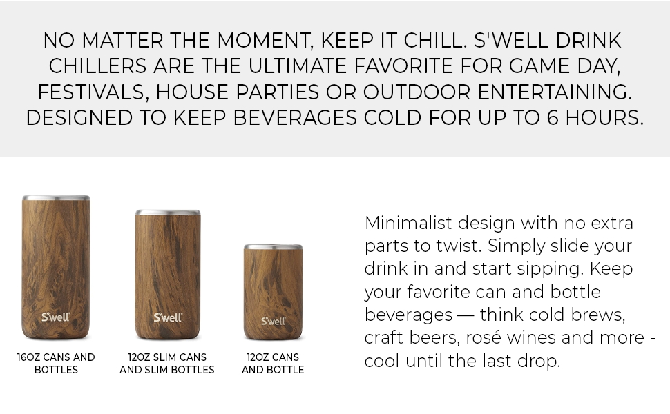  S'well Stainless Steel Drink Chiller